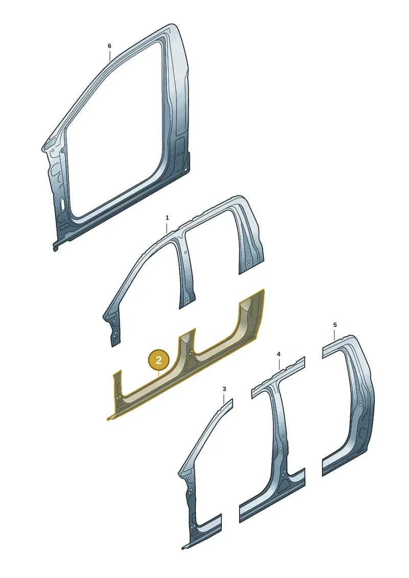 2HJ809030A — Volkswagen Amarok (2022-2025) diagram 2hb809200, position 2