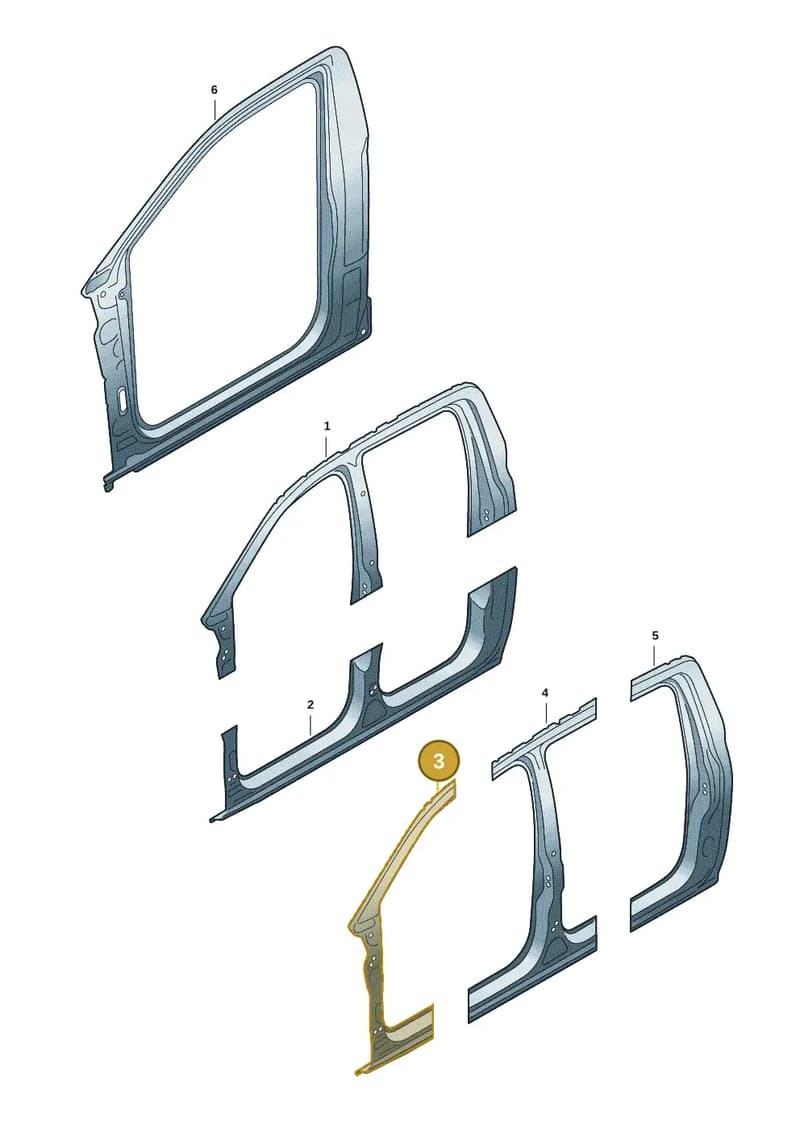 2HJ809030B — Volkswagen Amarok (2022-2025) diagram 2hb809200, position 3