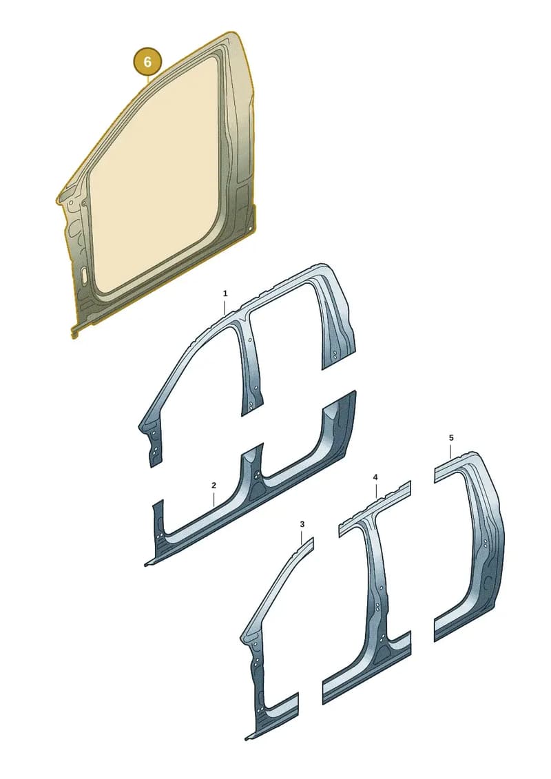 2HJ809030H — Volkswagen Amarok (2022-2025) diagram 2hb809200, position 6