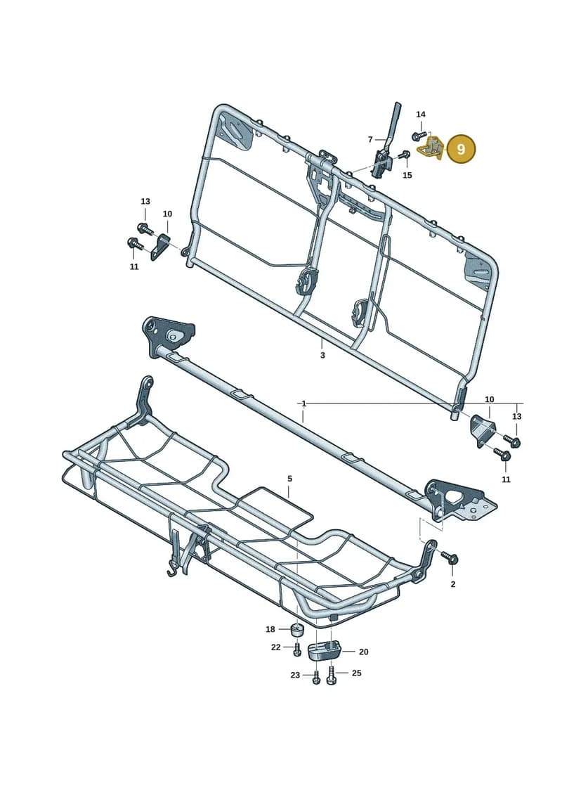 2HJ809565 — Volkswagen Amarok (2022-2025) diagram 2hb885000, position 9