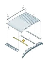 2HJ817331A Volkswagen Roof Arch