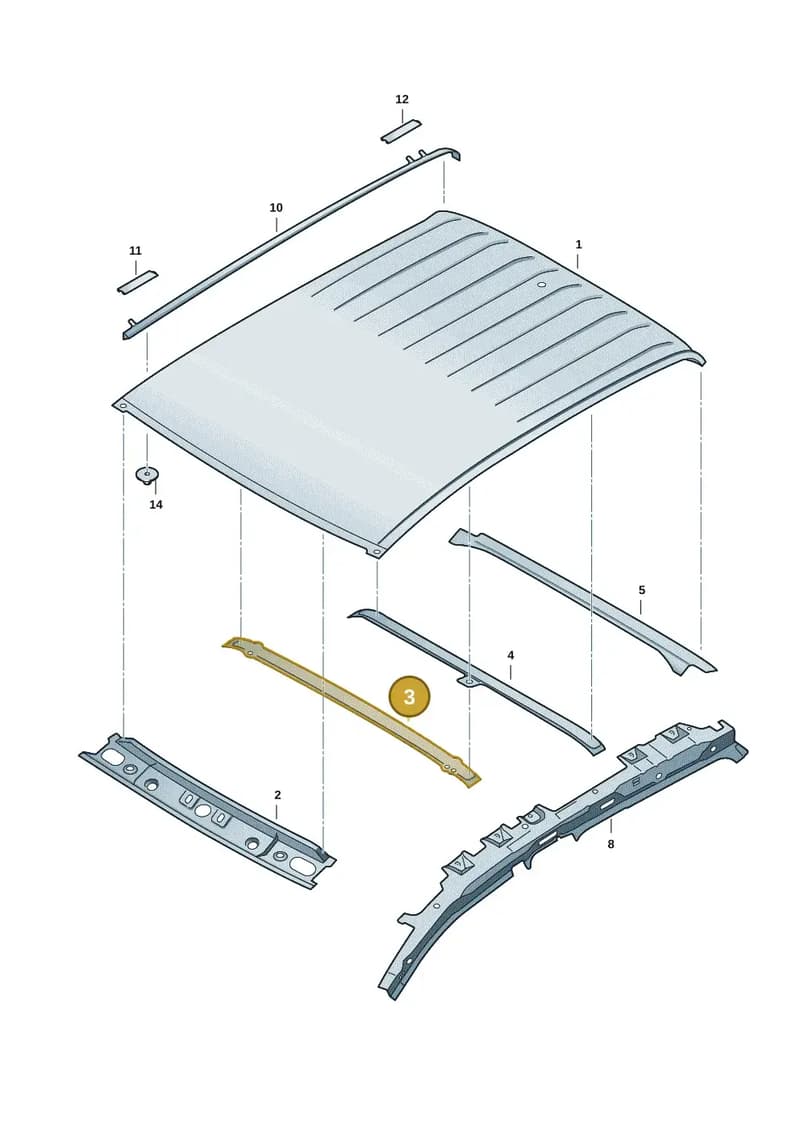 2HJ817331A — Volkswagen Amarok (2022-2025) diagram 2hb817000, position 3