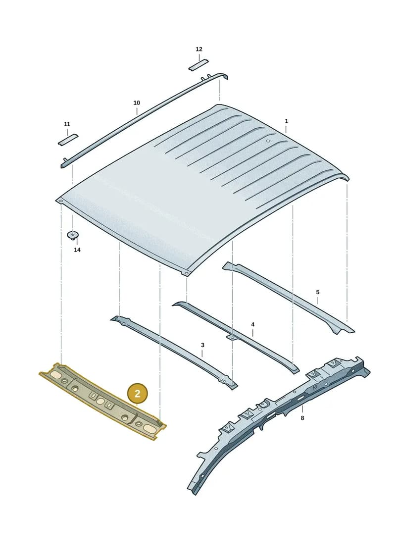 2HJ817356 — Volkswagen Amarok (2022-2025) diagram 2hb817000, position 2