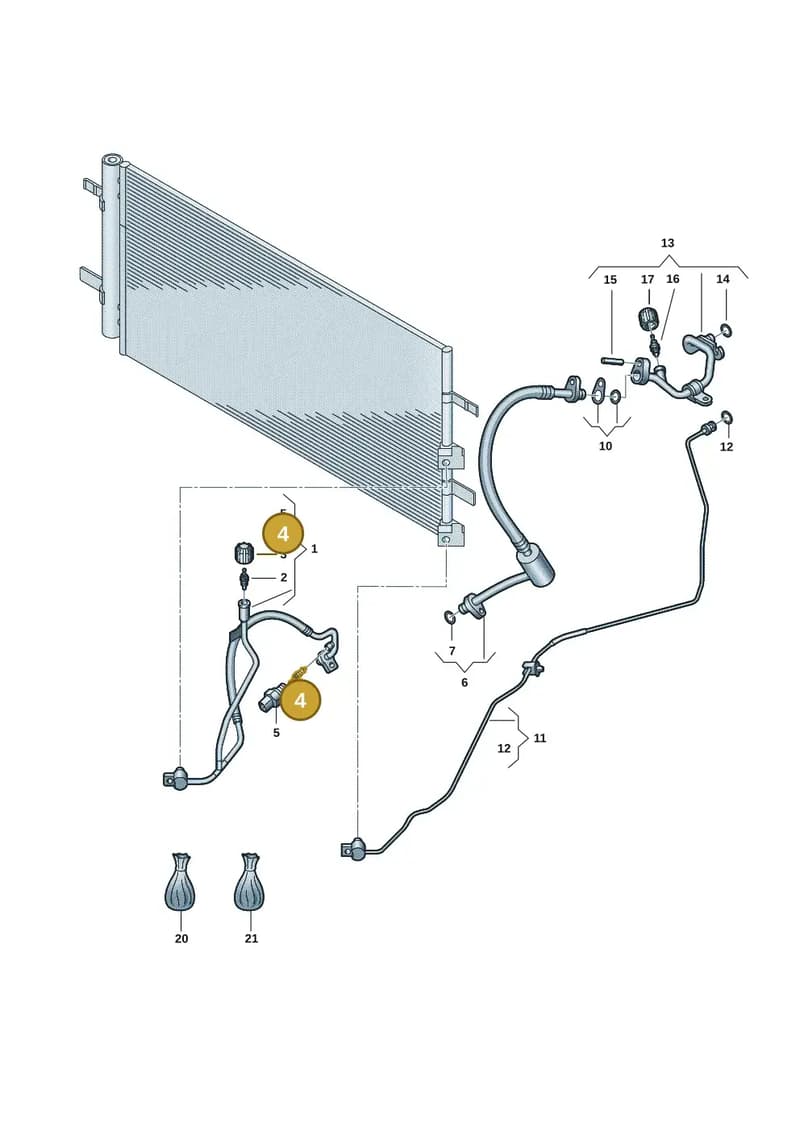 2HJ820113 — Volkswagen Amarok (2022-2025) diagram 2hb260500, position 4
