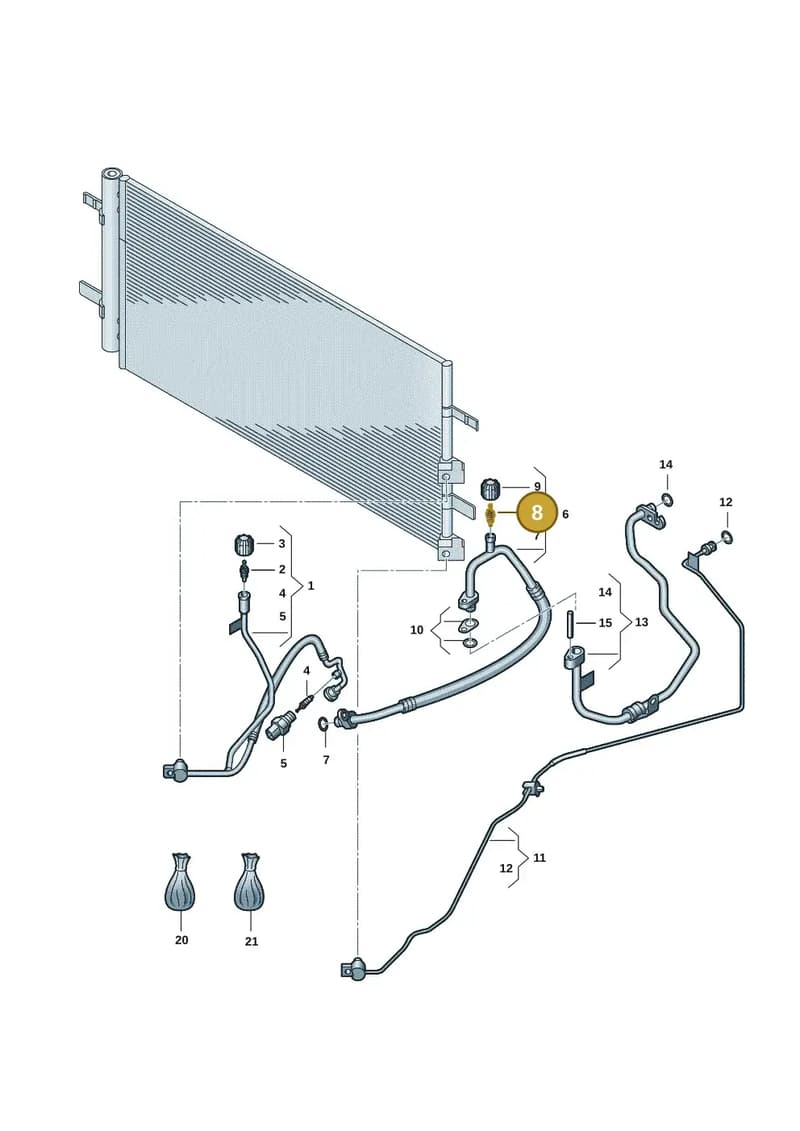 2HJ820113A — Volkswagen Amarok (2022-2025) diagram 2hb260400, position 8