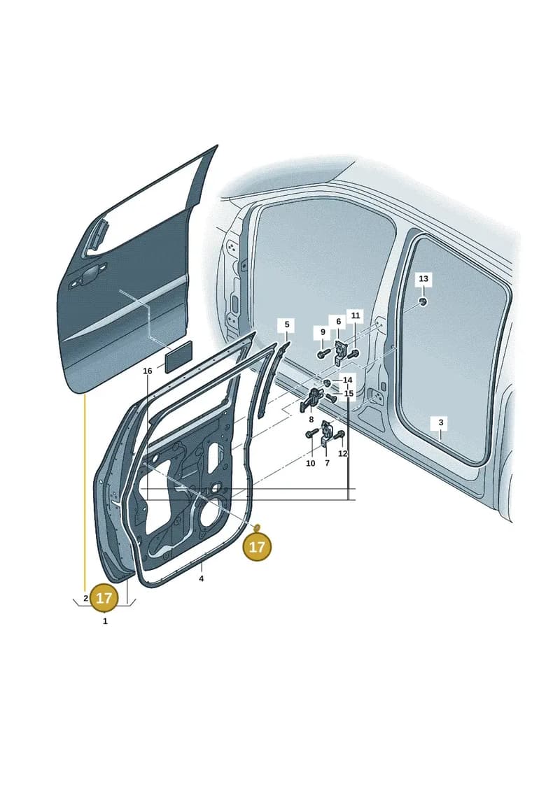 2HJ831447 — Volkswagen Amarok (2022-2025) diagram 2hb833000, position 17