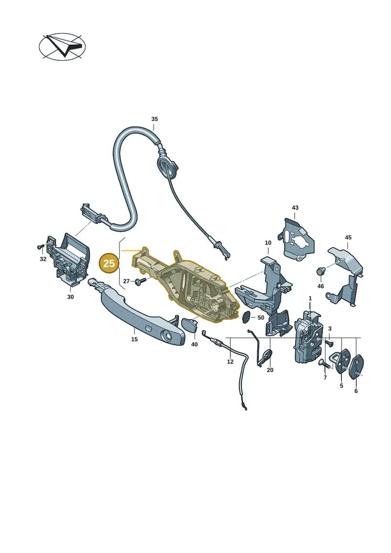2HJ837370 — Volkswagen Amarok (2022-2025) diagram 2hb837000, position 25