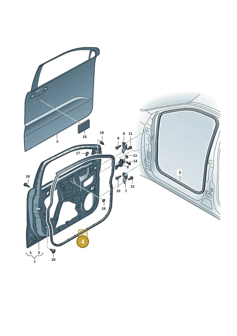 2HJ837702 — Volkswagen Amarok (2022-2025) diagram 2hb831000, position 4