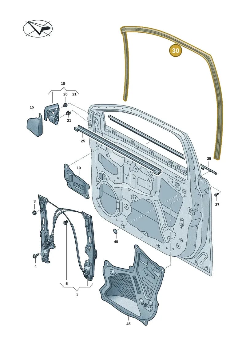 2HJ837788F — Volkswagen Amarok (2022-2025) diagram 2hb837500, position 30