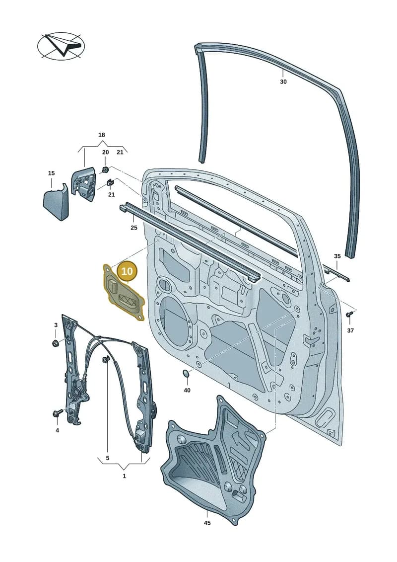 2HJ837850G — Volkswagen Amarok (2022-2025) diagram 2hb837500, position 10