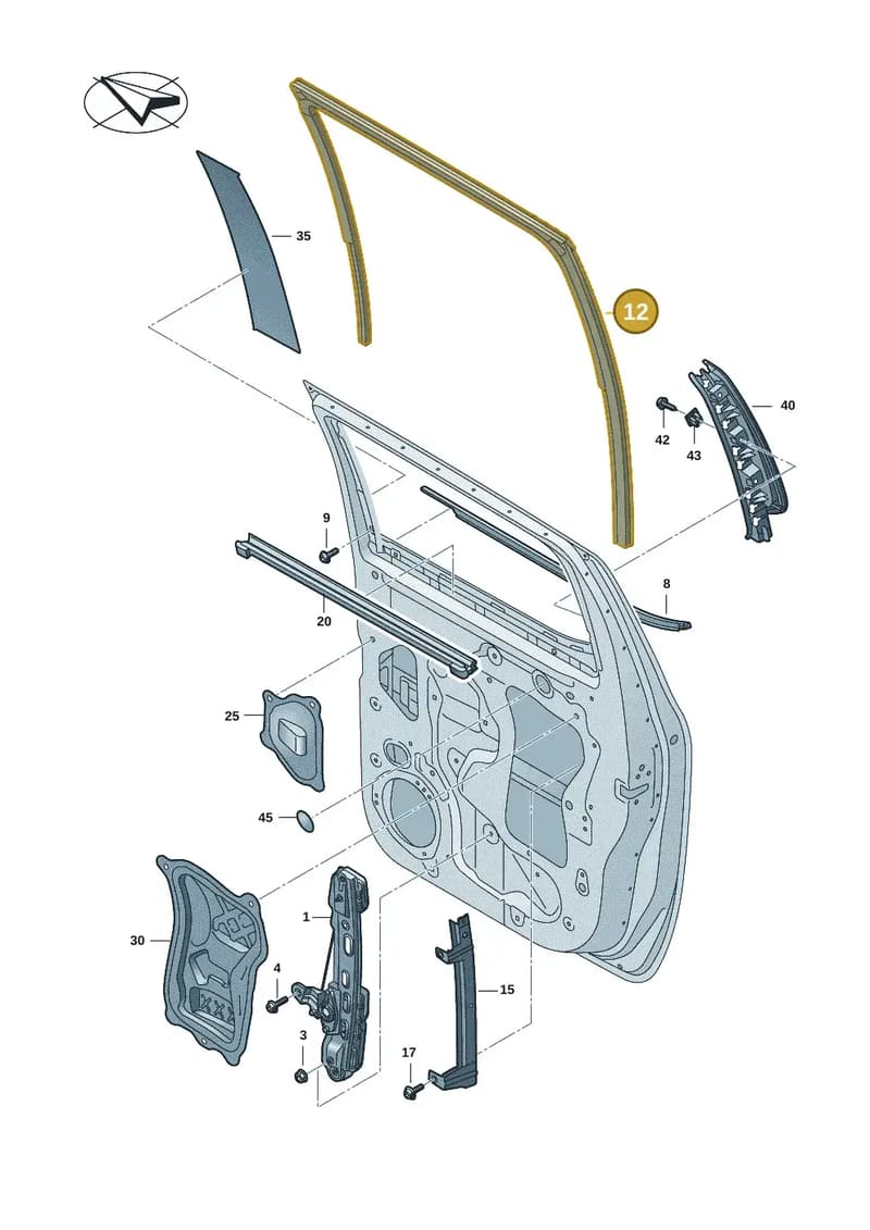 2HJ839066C — Volkswagen Amarok (2022-2025) diagram 2hb839500, position 12
