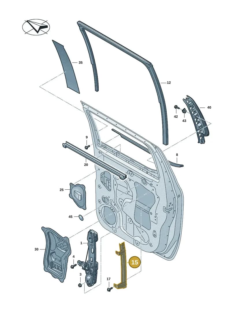 2HJ839391 — Volkswagen Amarok (2022-2025) diagram 2hb839500, position 15