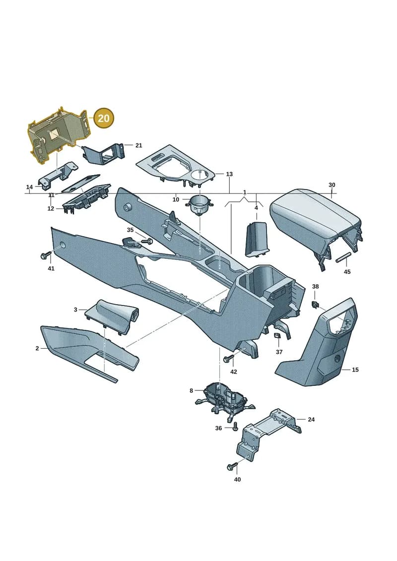 2HJ857114DR12 — Volkswagen Amarok (2022-2025) diagram 2hb863500, position 20