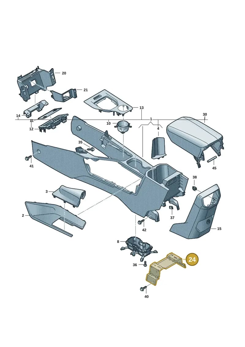 2HJ859789B — Volkswagen Amarok (2022-2025) diagram 2hb863500, position 24