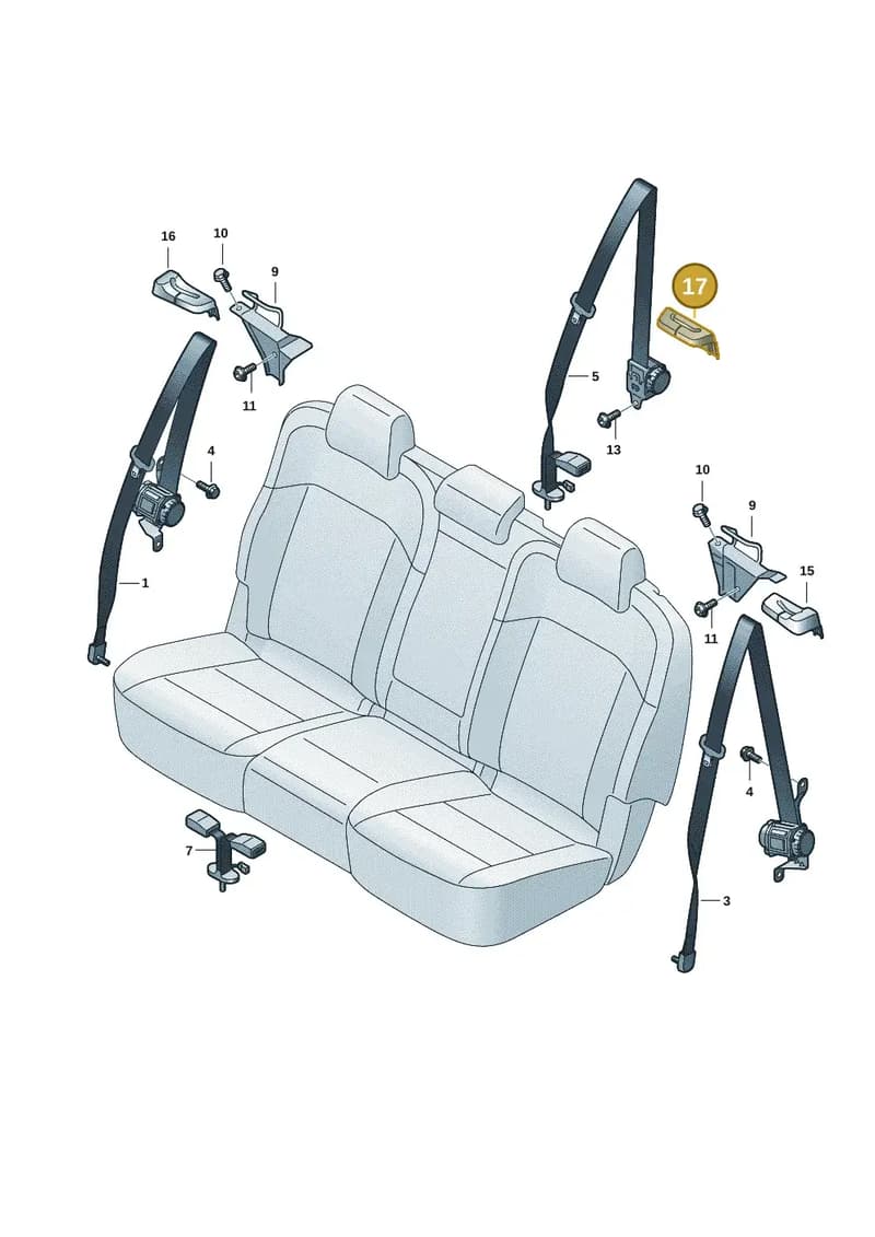2HJ867991DR12 — Volkswagen Amarok (2022-2025) diagram 2hb857750, position 17