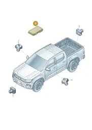 2HJ901241CE Volkswagen Control Unit for Driver Assistance Systems