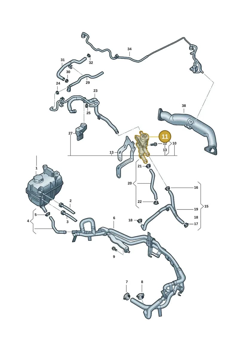 2HJ906457 — Volkswagen Amarok (2022-2025) diagram 2hb121430, position 11