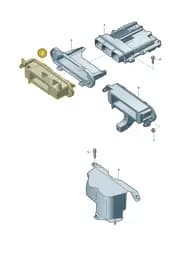 2HJ907645D Volkswagen Retainer for Control Unit