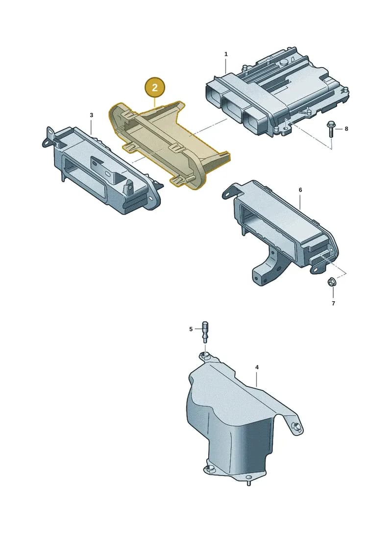2HJ907645 — Volkswagen Amarok (2022-2025) diagram 2hb906800, position 2