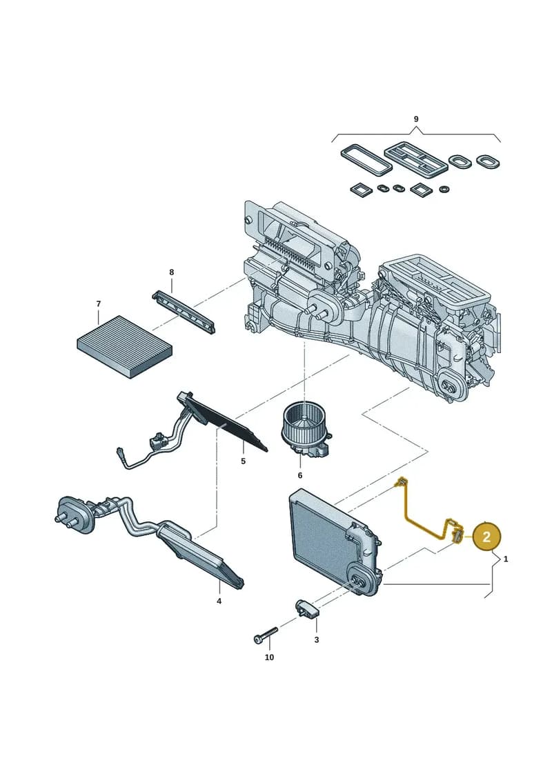 2HJ919379 — Volkswagen Amarok (2022-2025) diagram 2hb820350, position 2