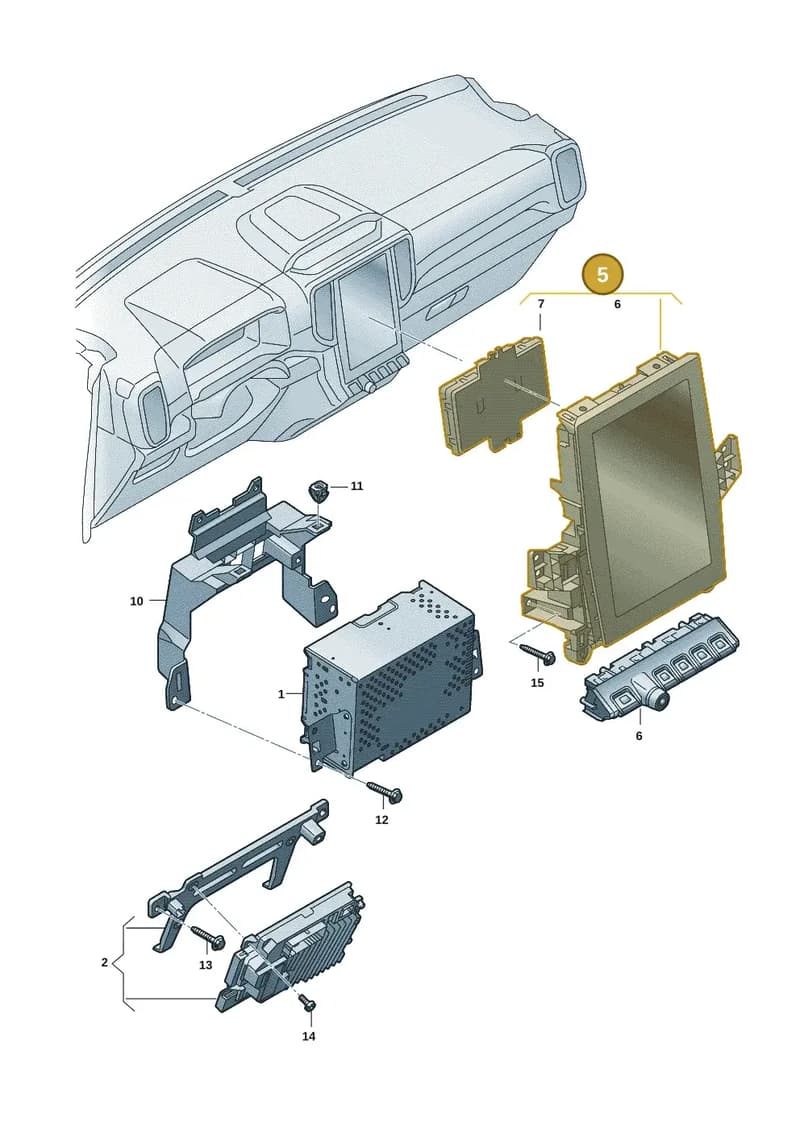 2HJ919605BL — Volkswagen Amarok (2022-2025) diagram 2hb035100, position 5