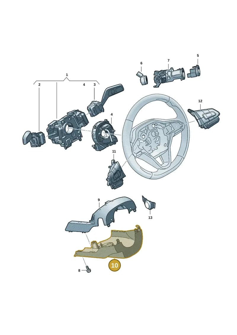 2HJ953516AQR12 — Volkswagen Amarok (2022-2025) diagram 2hb953500, position 10