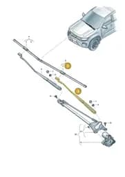2HJ955410 Volkswagen Wiper Arm