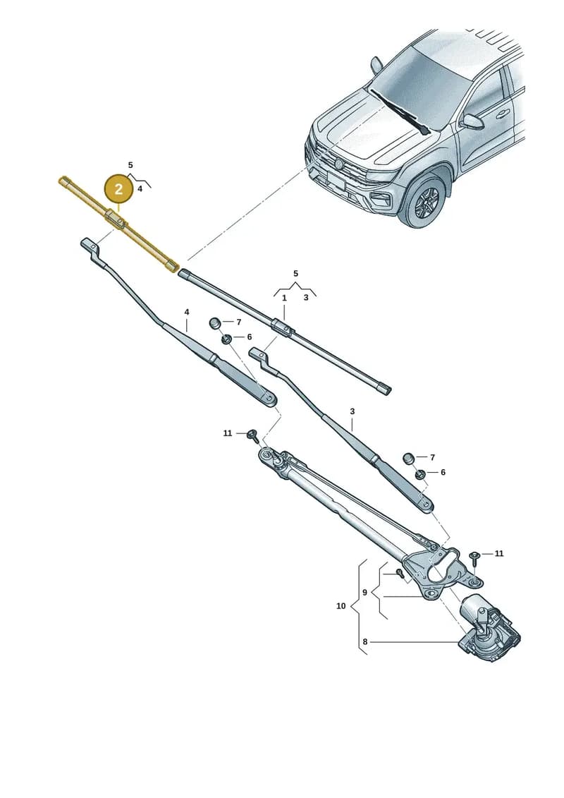 2HJ955426C — Volkswagen Amarok (2022-2025) diagram 2hb955000, position 2