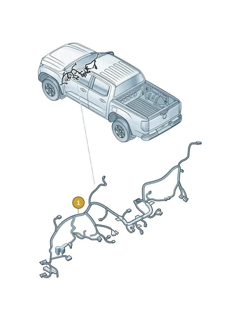 2HJ970305BA — Volkswagen Amarok (2022-2025) diagram 2hb971060, position 1