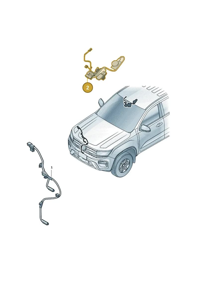 2HJ971372BA — Volkswagen Amarok (2022-2025) diagram 2hb972510, position 2