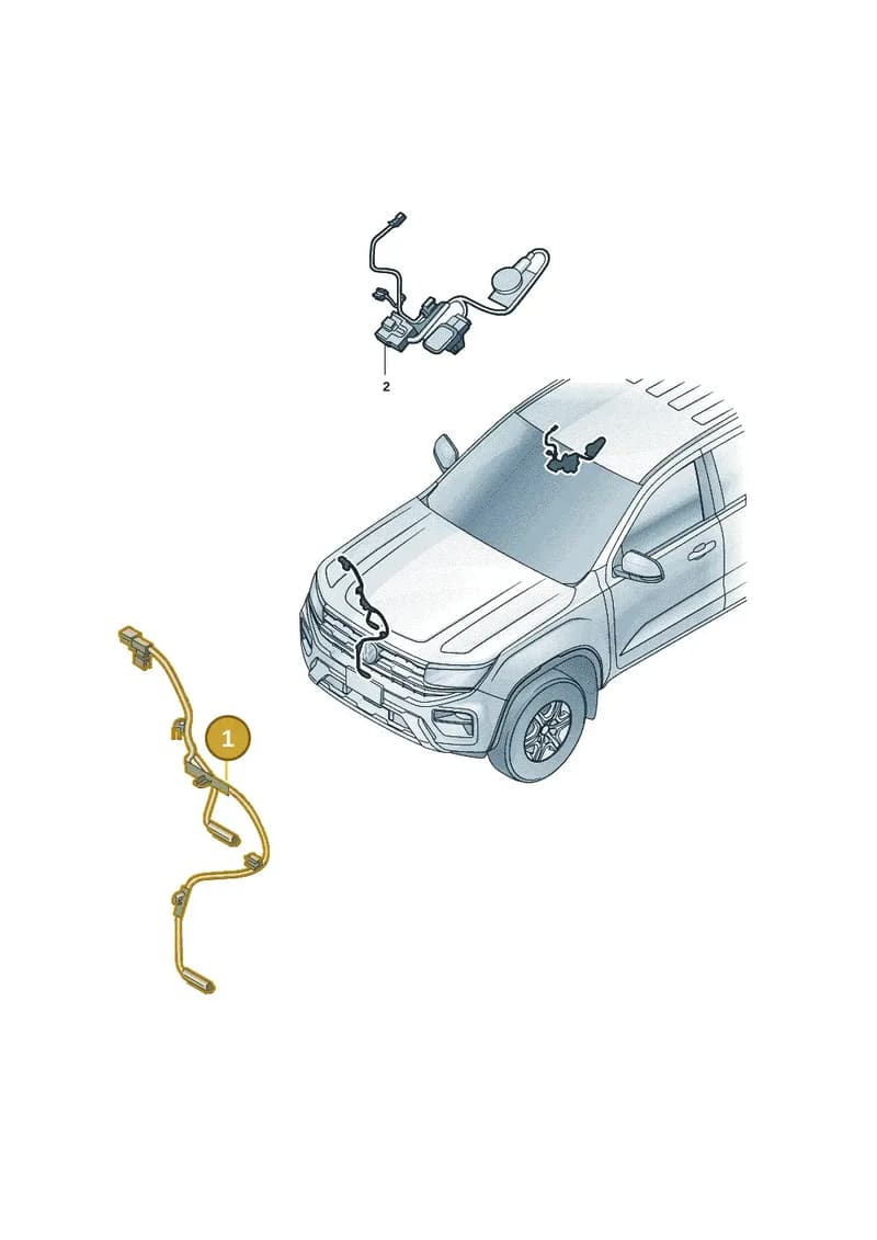 2HJ971372BJ — Volkswagen Amarok (2022-2025) diagram 2hb972510, position 1