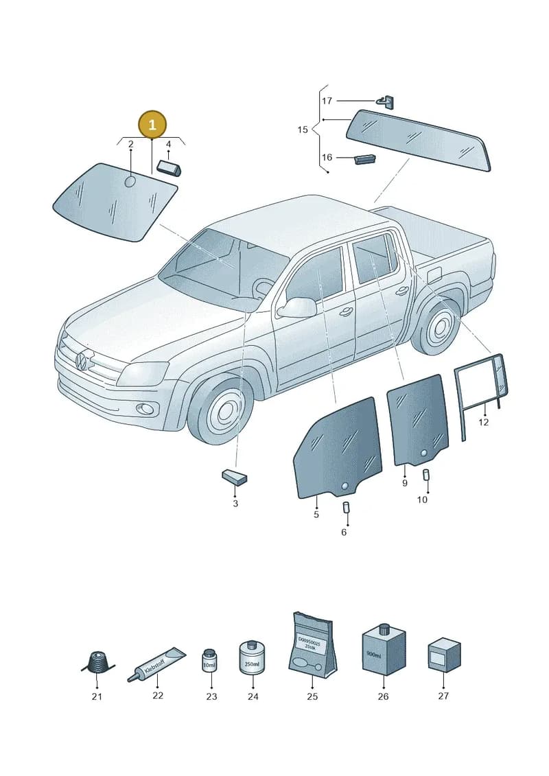 2HP845099BNVB — Volkswagen Amarok (2022-) diagram 683845000, position 1
