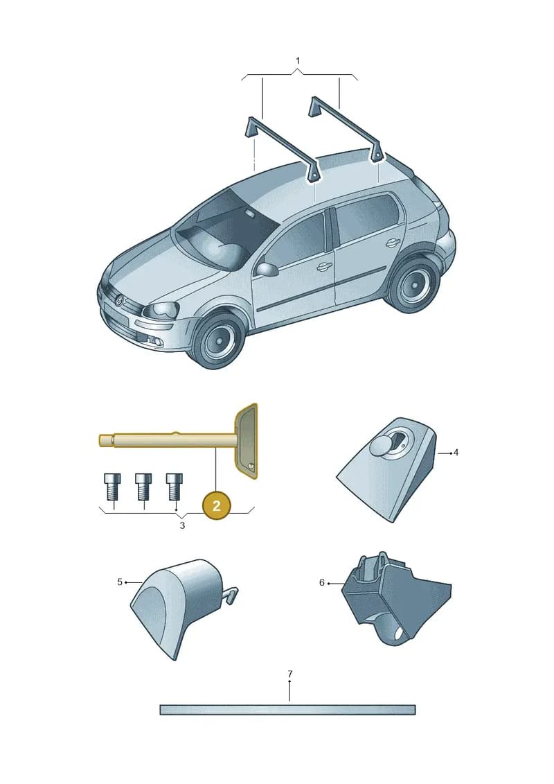 2K0071712 — Volkswagen Caddy Maxi Kombi (2010-2015) diagram 474071300, position 2