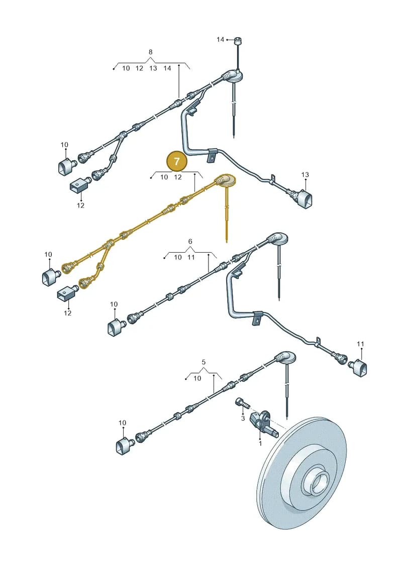 2K0927904N — Volkswagen Caddy (2015-2020) diagram 645927010, position 7