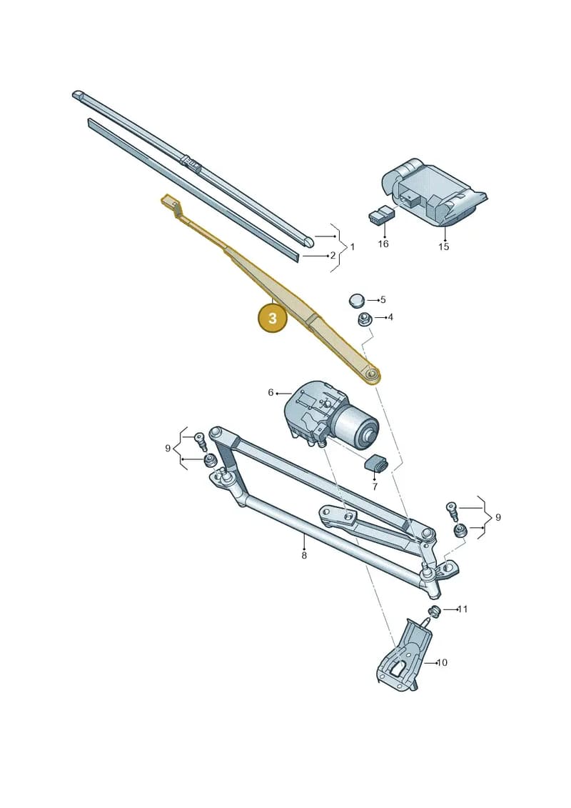 2K2955409B — Volkswagen Touran 1.9 (2008-2010) diagram 712955000, position 3