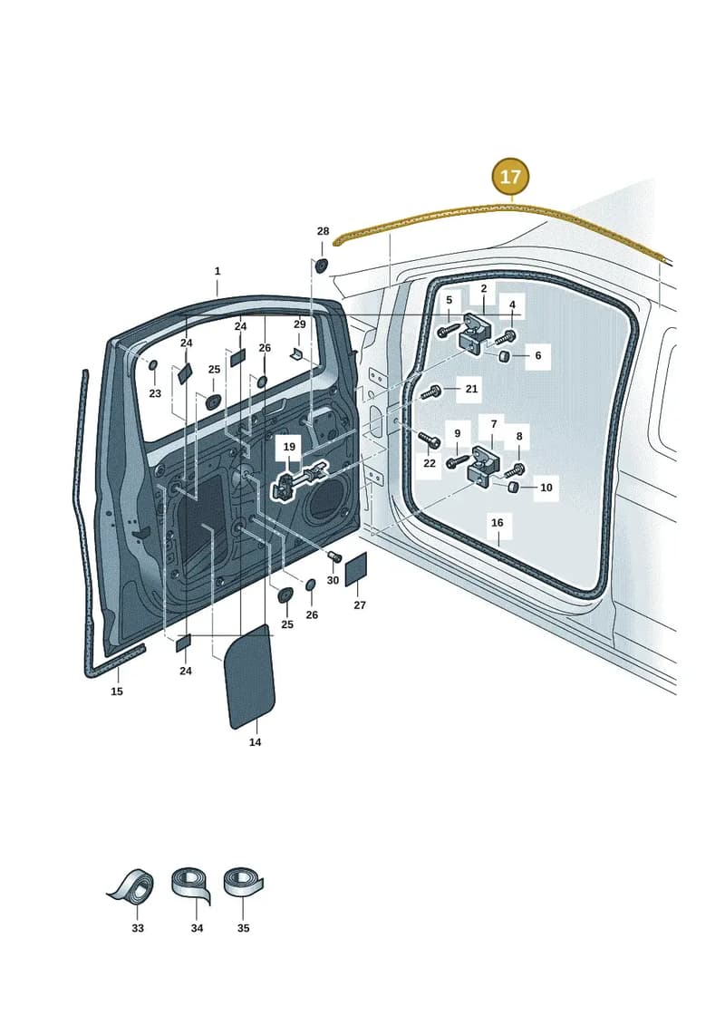 2K4843789B9B9 — Volkswagen Caddy Maxi (2020-2025) diagram 2ka831000, position 17