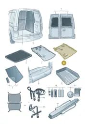 2K5061161 Volkswagen Luggage Compartment Liner