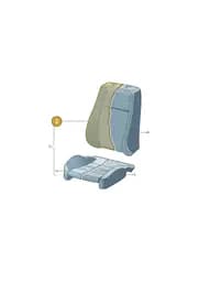 2K5881806JNHUD Volkswagen Backrest Cover, Fabric (Titan Black HUD)
