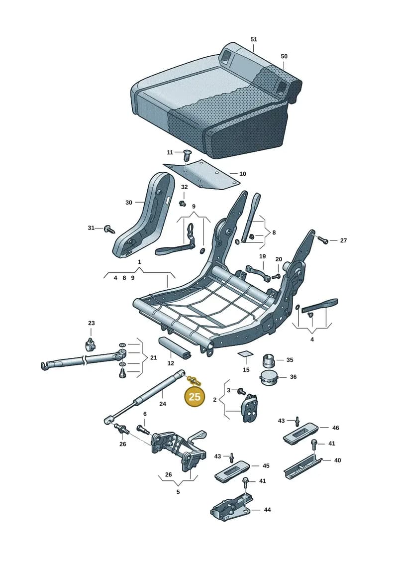 2K5883294A — Volkswagen Caddy Maxi (2020-2025) diagram 2ka883300, position 25