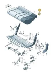2K5887233A82V Volkswagen Guide Sleeve (Titan Black 82V)