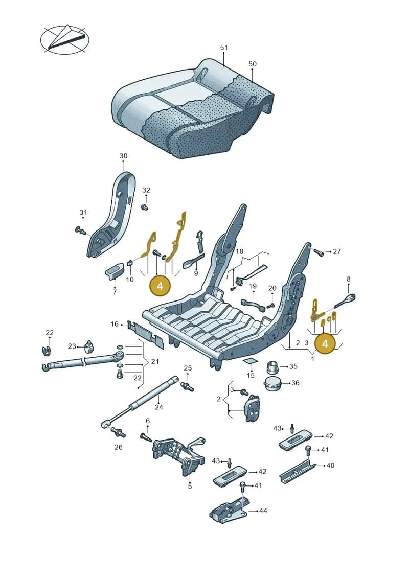 2K5898099 — Volkswagen Caddy Maxi Kombi (2010-2015) diagram 690883300, position 4