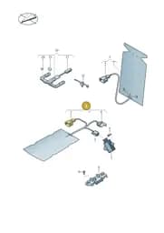 2K5963555G Volkswagen Heater Element-Seat