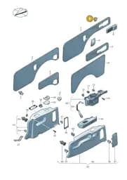 2K5971904 Volkswagen Dummy Cover