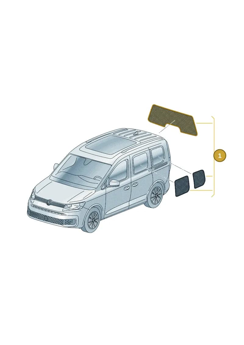 2K7064365 — Volkswagen Caddy Maxi (2020-2025) diagram 2ka064030, position 1