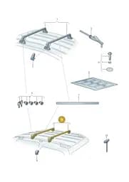 2K7071151A Volkswagen 1 Set Support Rails