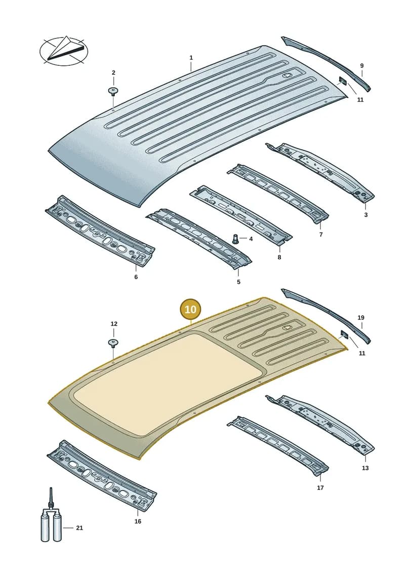 2K7817101B — Volkswagen Caddy Maxi (2020-2025) diagram 2ka817000, position 10
