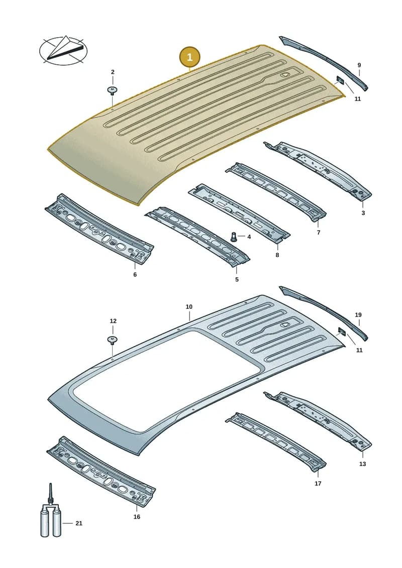 2K7817101 — Volkswagen Caddy Maxi (2020-2025) diagram 2ka817000, position 1