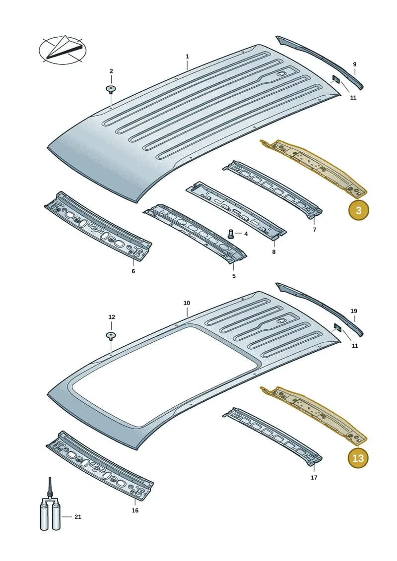 2K7817163D — Volkswagen Caddy Maxi (2020-2025) diagram 2ka817000, position 3+13