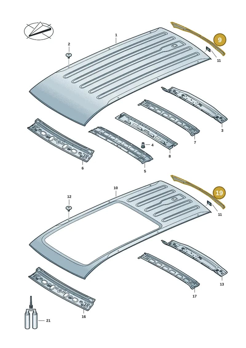 2K7817929C — Volkswagen Caddy Maxi (2020-2025) diagram 2ka817000, position 9+19