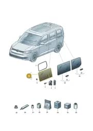 2K7847042M Volkswagen Hinged Window